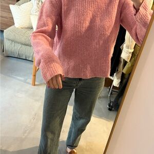 Rag & Bone Pink Crew Neck Sweater